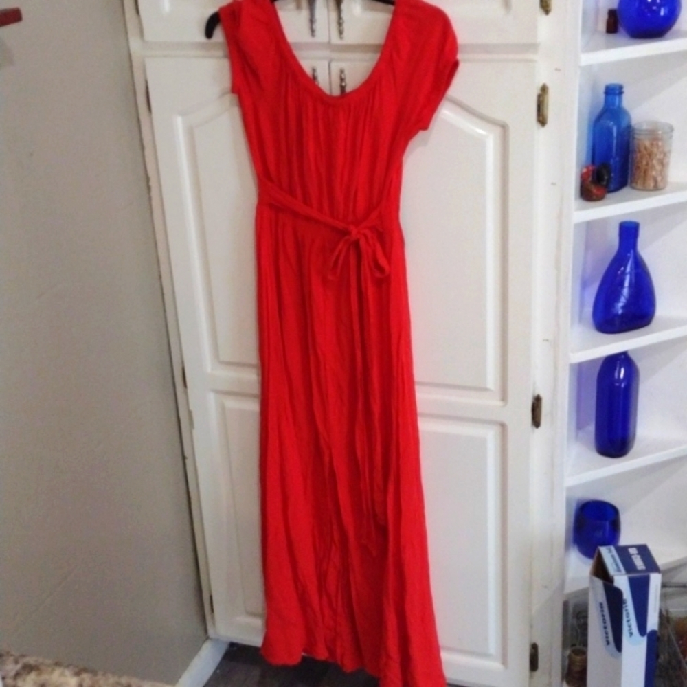One Clothing Los Angeles Maxi Dress Womens size Medium Red